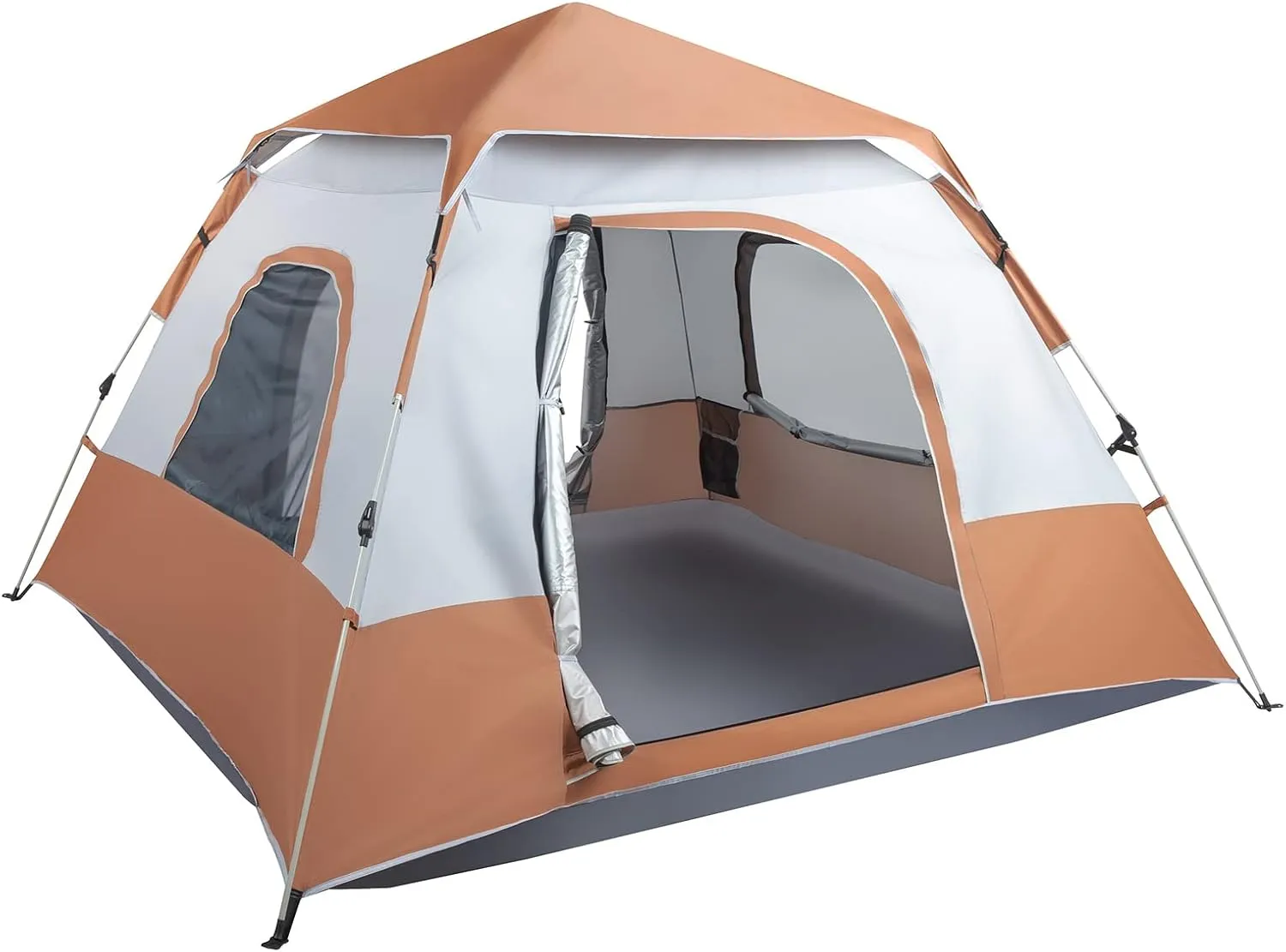 1 Person Patio Dome Tent, All-Weather Camping Tent, Easy Setup Portable Outdoor Tents with Dual-Way Zip and Carrying Bag, Windproof & Waterproof Heavy Duty Tents for Beach Hiking Travel,