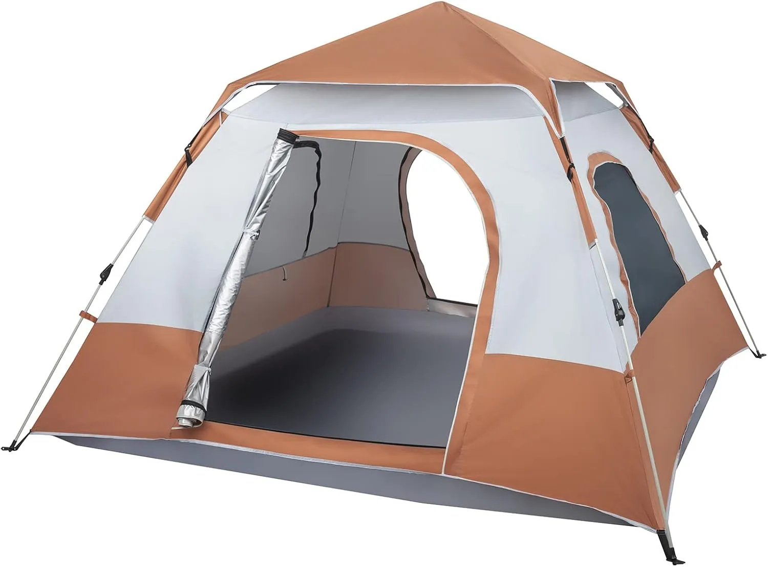 1 Person Patio Dome Tent, All-Weather Camping Tent, Easy Setup Portable Outdoor Tents with Dual-Way Zip and Carrying Bag, Windproof & Waterproof Heavy Duty Tents for Beach Hiking Travel,