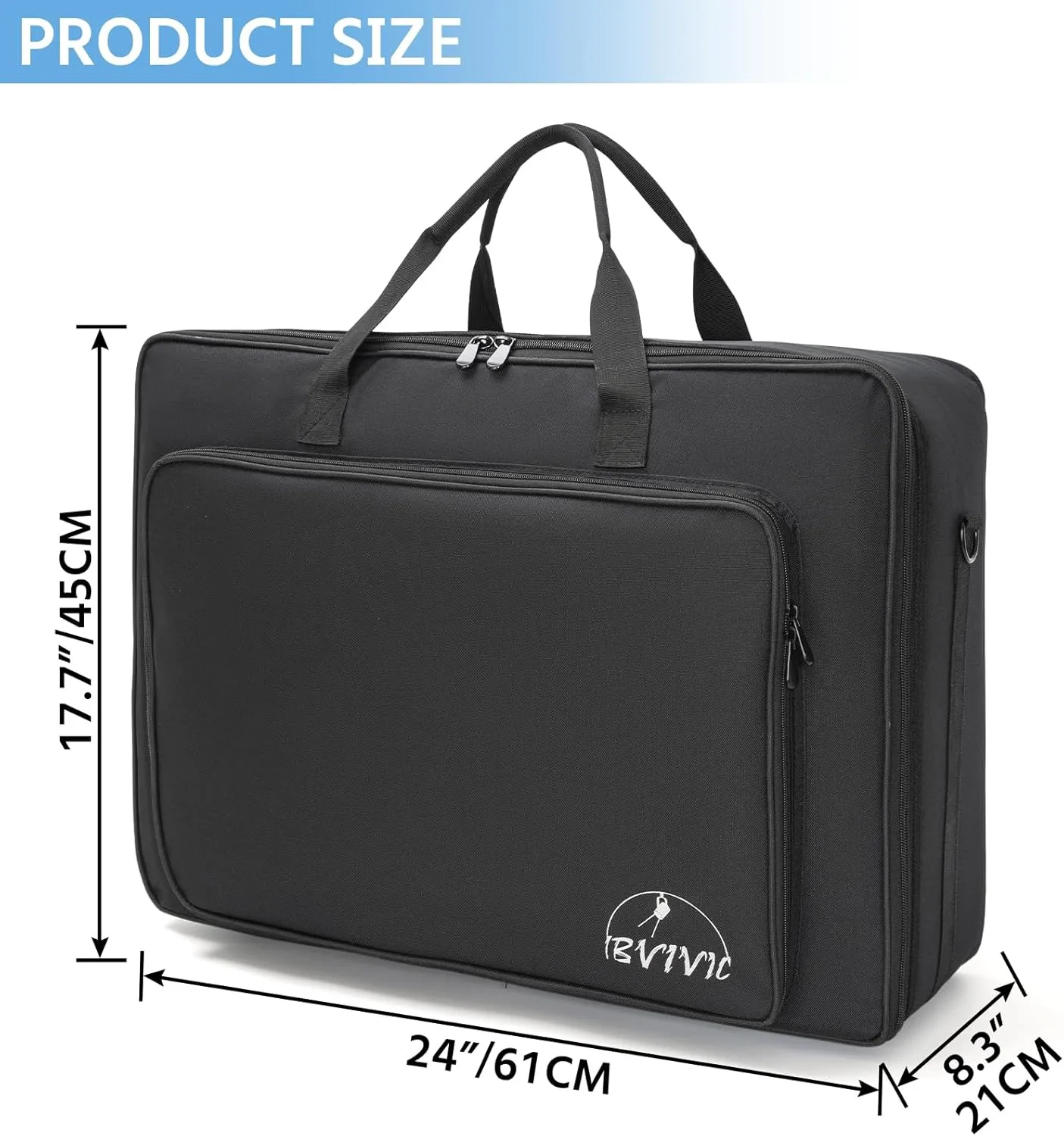 10 Par 5/16'' Padded Spotlight Bag Stage Lighting Storage Bag for 10 Par Lights Bag with Dividers, Handle, Straps