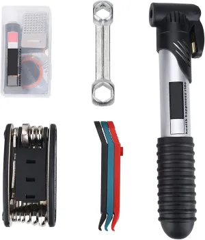 16 in 1 Bike Repair Kit, Compact and Portable Design, Carbon Steel, for Cyclists and Cycling Enthusiasts