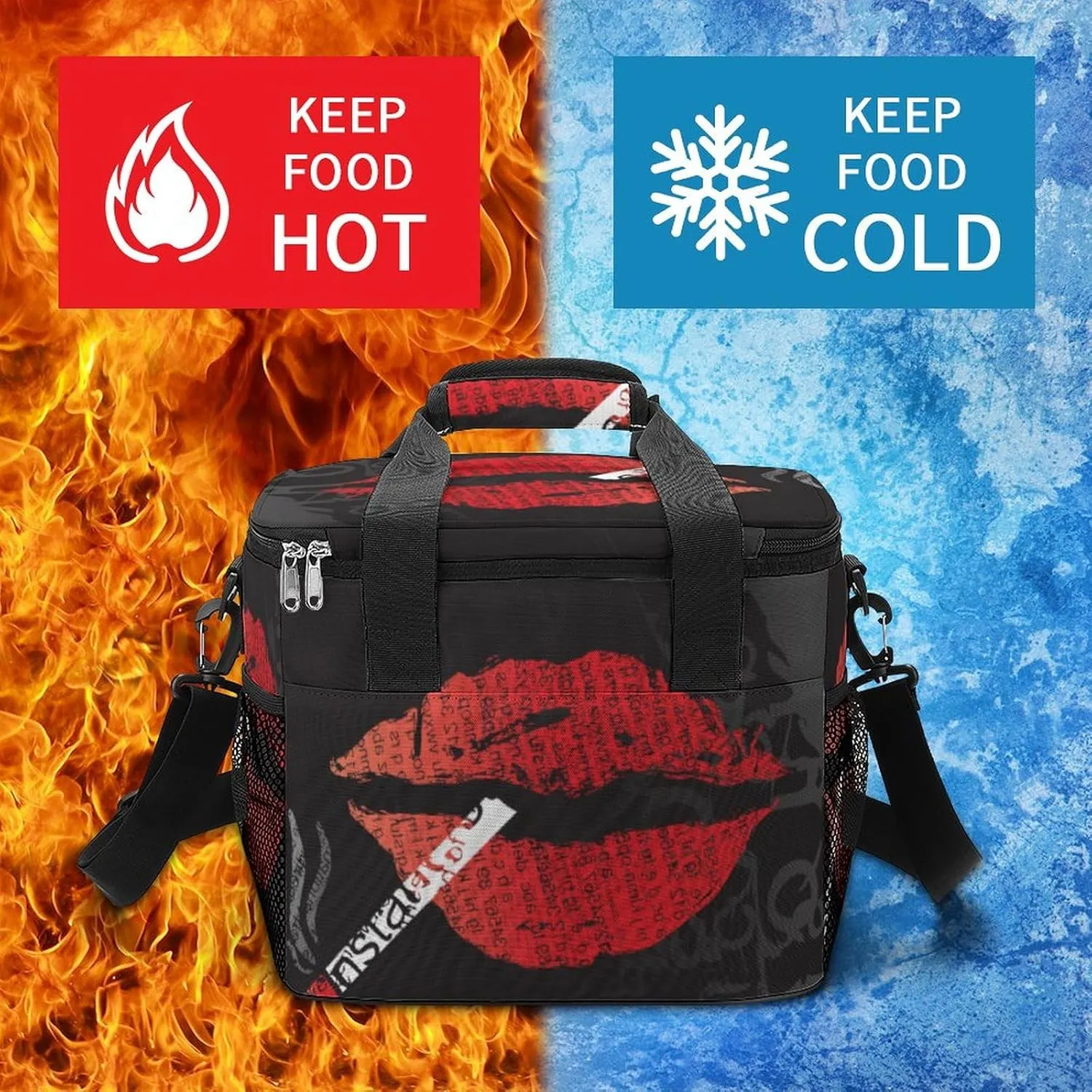 22.5L Waterproof Soft Cooler BagInsulated Lunch Box for Camping Fishing Beach Road Trips
