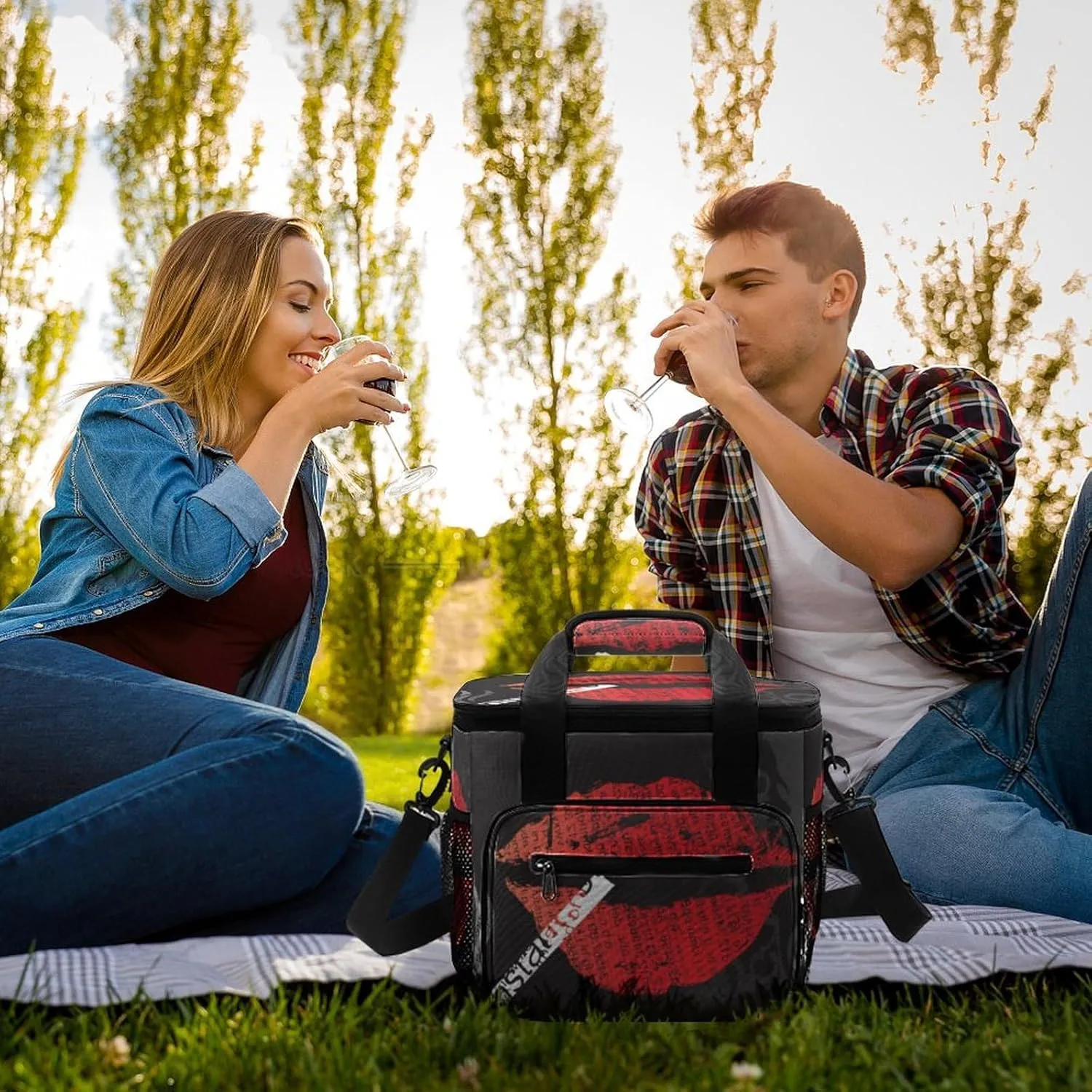 22.5L Waterproof Soft Cooler BagInsulated Lunch Box for Camping Fishing Beach Road Trips