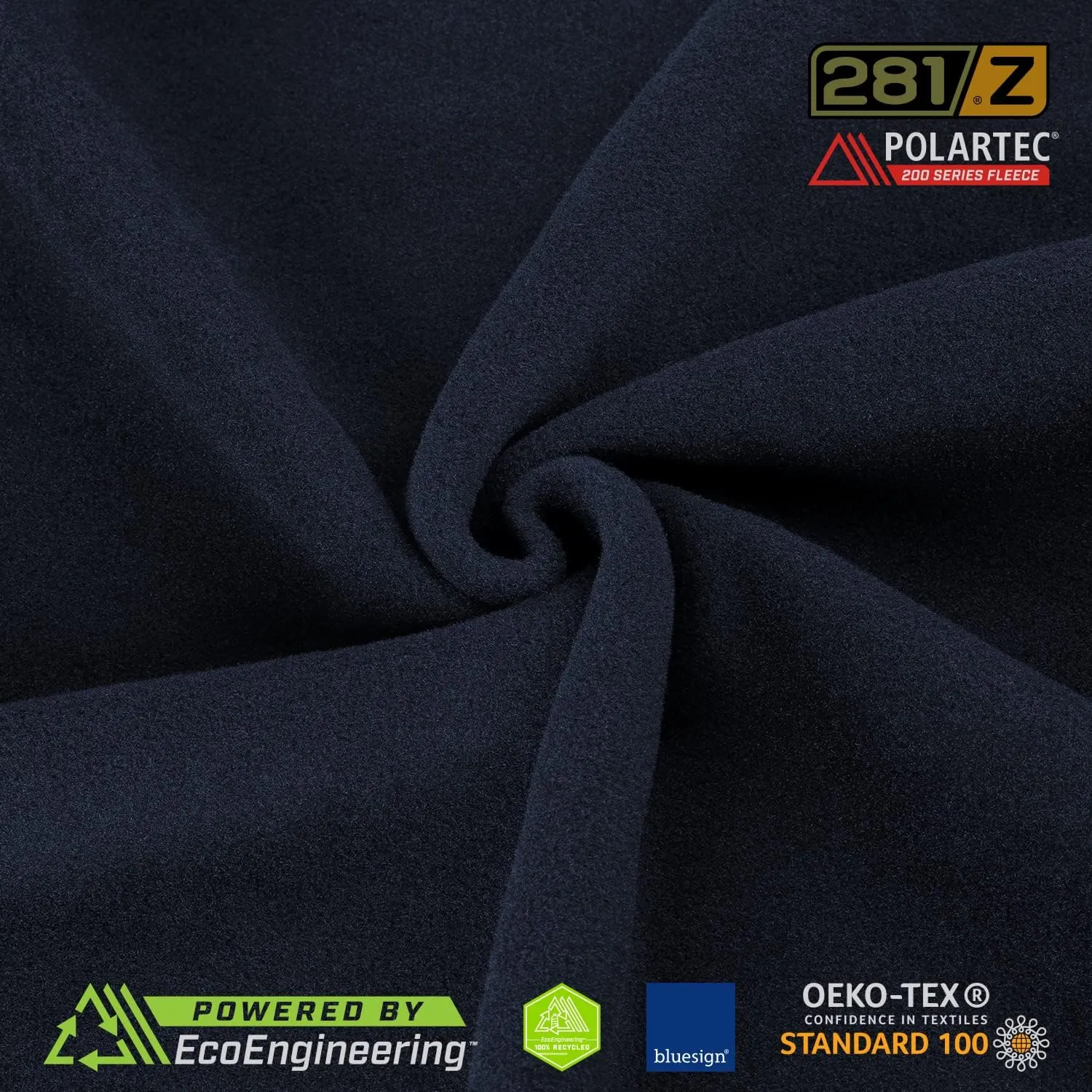 281Z Polartec Fleece Winter Warmth Skull Cap - Military Tactical Hiking Outdoor Sport - Watch Cap Beanie Hat (Navy Blue)