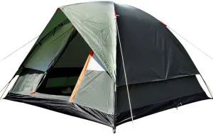 3-4 Person Camping Tent, Dome Waterproof Family Tent with Carry Bag, Double Layer Tourist Tents Easy to Set Up for Outdoor Hiking Beach Travel Fishing