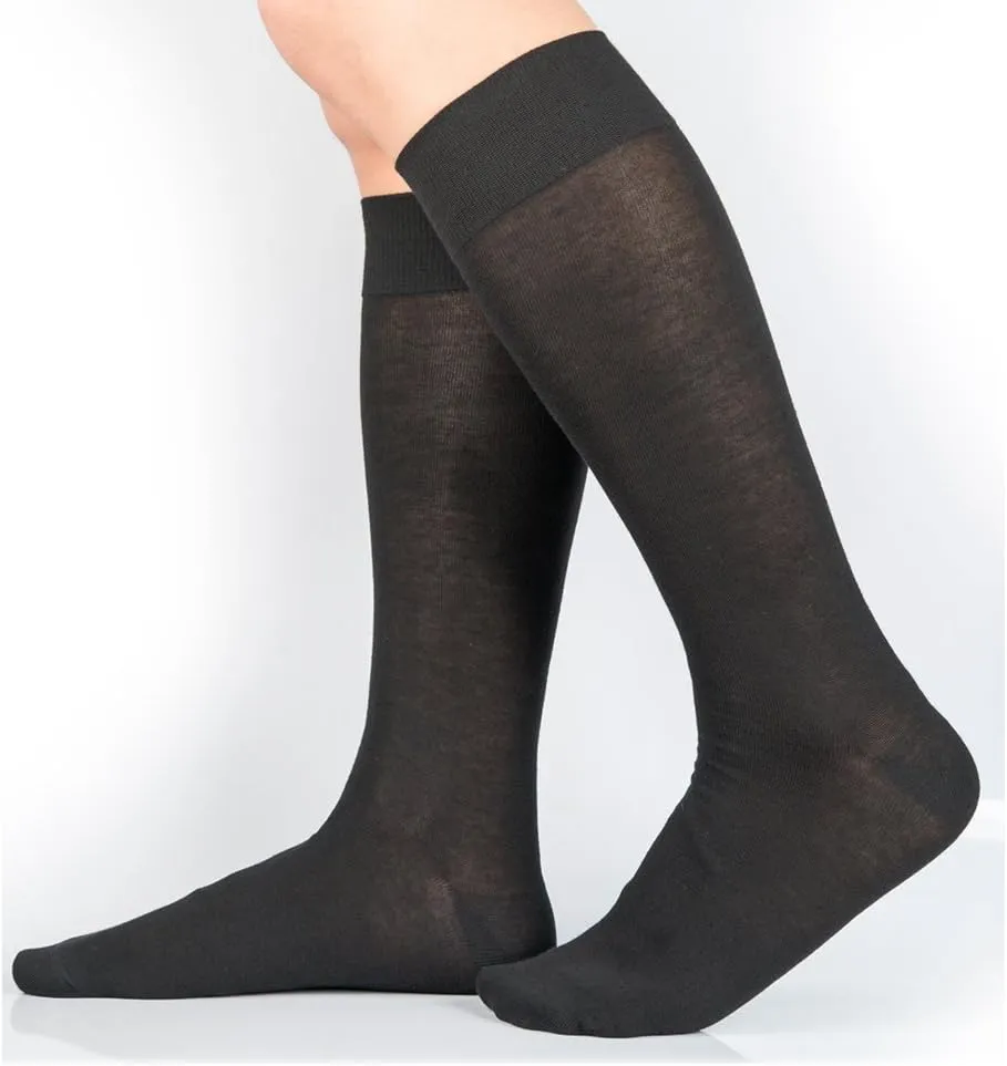 3 Pairs Men's Knee-High Dress Socks