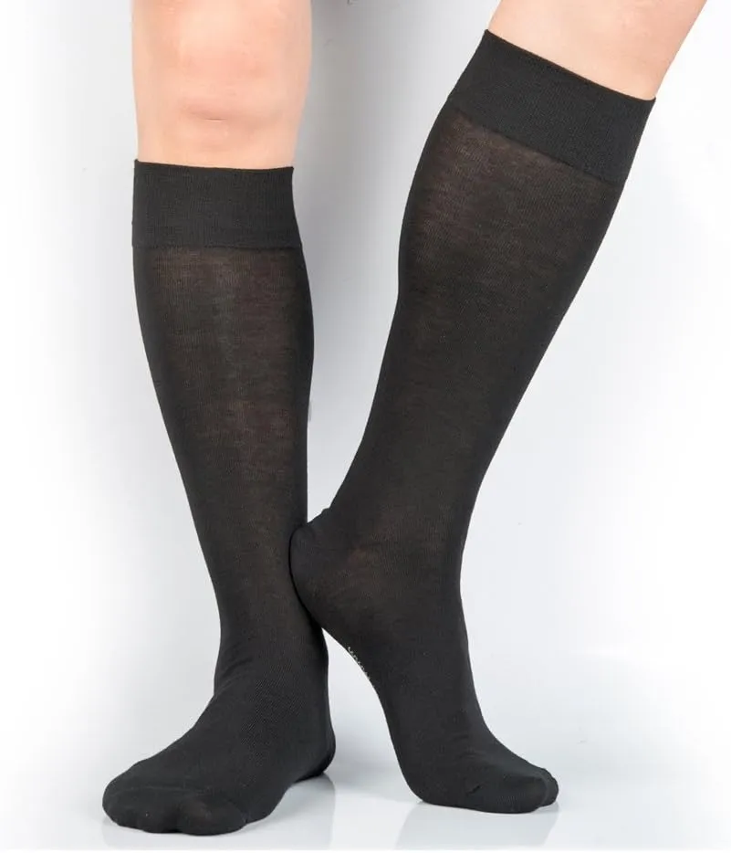 3 Pairs Men's Knee-High Dress Socks