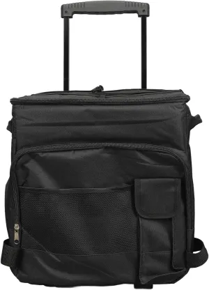 43L Rolling Cooler Bag for Beach and Outdoor, Oxford Cloth, Portable Cooler, Insulated Food Storage for Camping and Picnic