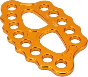 45kn Aluminum Alloy Takelytplatte 15 Holes Anchor Divider, Climbing on Ascenda, Finger Power Equipment for Mountaineering, Climbing, Caves, Abseiling, Departure