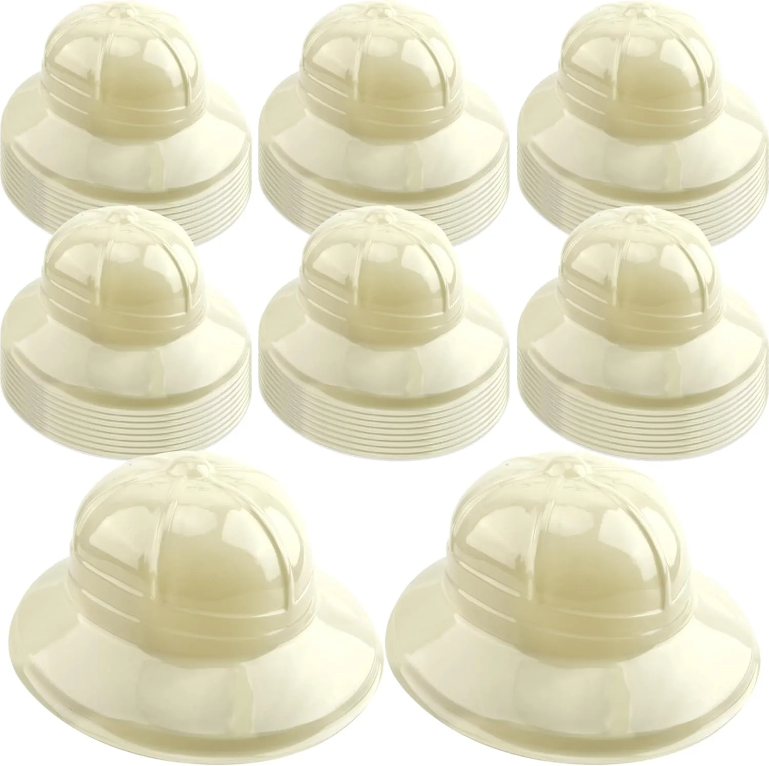 48 Pieces Kids Safari Party Hats Plastic Adventure Hat Jungle Explorer Helmet for Kids Jungle Explore Birthday Supplie