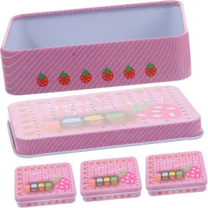 4Pcs Portable Metal Game Card Storage Case Durable Tinplate Organizer for Sports Cards Jewelry and Items for Gaming and Organizing Essentials