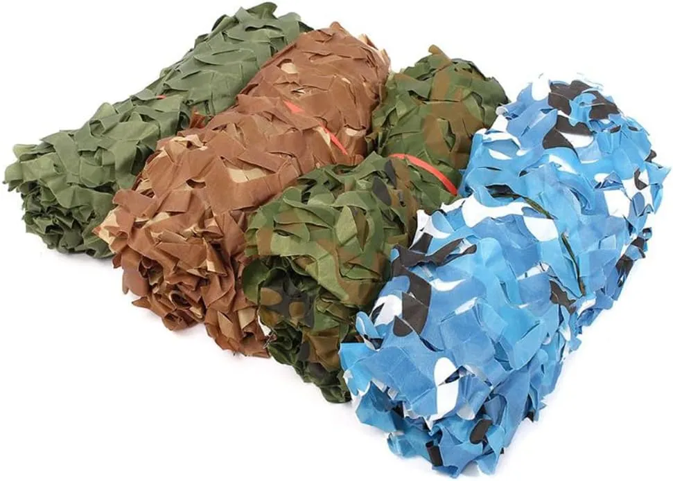4x6m 3x5m Military Camouflage Net Camo Netting Army Nets Shade Mesh Hunting Garden Car Outdoor Camping Sun Shelter Tent 3x5m Green