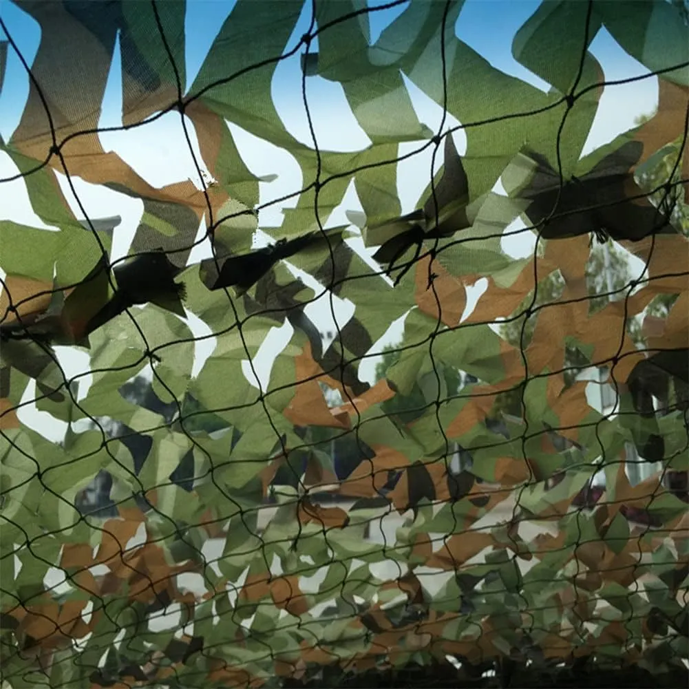 4x6m 3x5m Military Camouflage Net Camo Netting Army Nets Shade Mesh Hunting Garden Car Outdoor Camping Sun Shelter Tent 3x5m Green