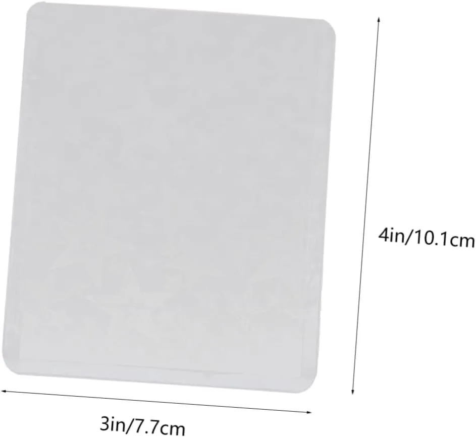 50pcs Transparent Card Sleeves Sturdy Protective Covers for Game Cards Photos Lightweight Compact for Organizing Collectibles