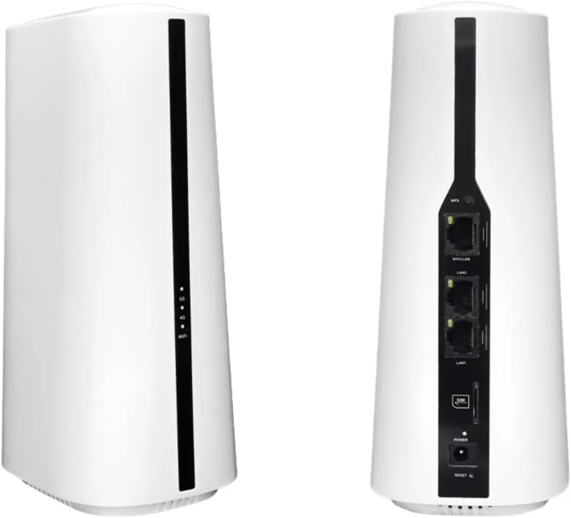 5G CPE Router with SIM Card Slot, 1800Mbps High Speed 2.4G/5.8G Cordless Router CPE Router Modem Dual Band SA NSA for Smarthome Office Indoor, Support 64 Users (US Plug)