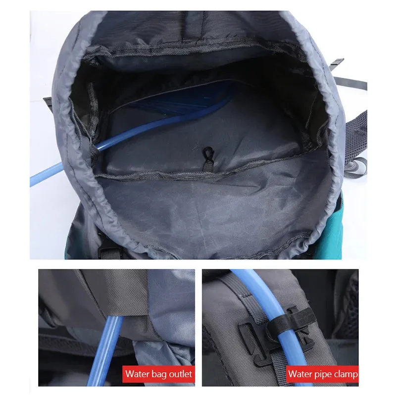 65L Waterproof Camping Backpack - Large Capacity Outdoor Climbing and Hiking Bag for Mountaineering and Trekking
