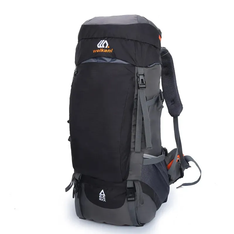 65L Waterproof Camping Backpack - Large Capacity Outdoor Climbing and Hiking Bag for Mountaineering and Trekking