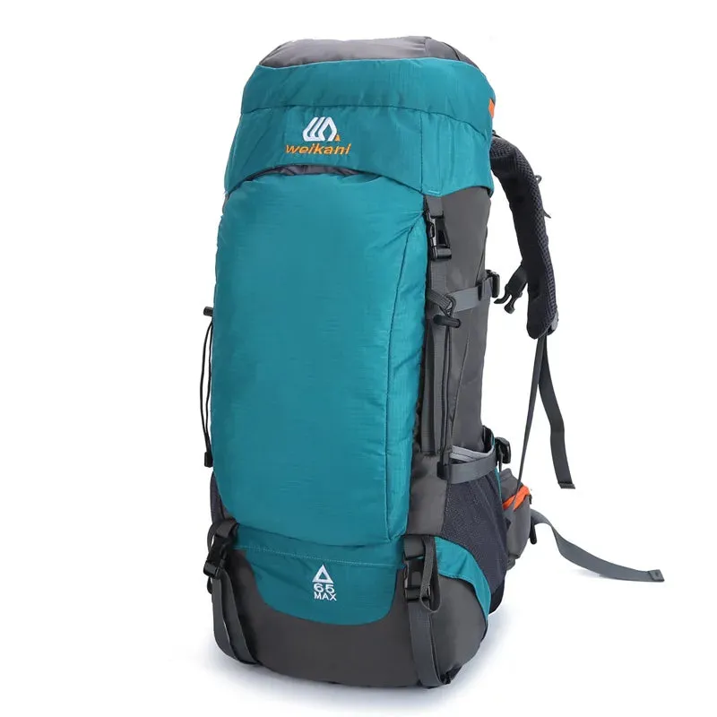 65L Waterproof Camping Backpack - Large Capacity Outdoor Climbing and Hiking Bag for Mountaineering and Trekking