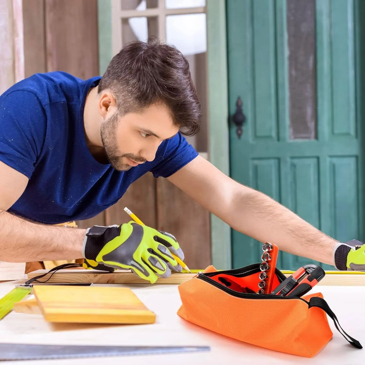 8-Piece Waterproof Zippered Tool Pouch Set