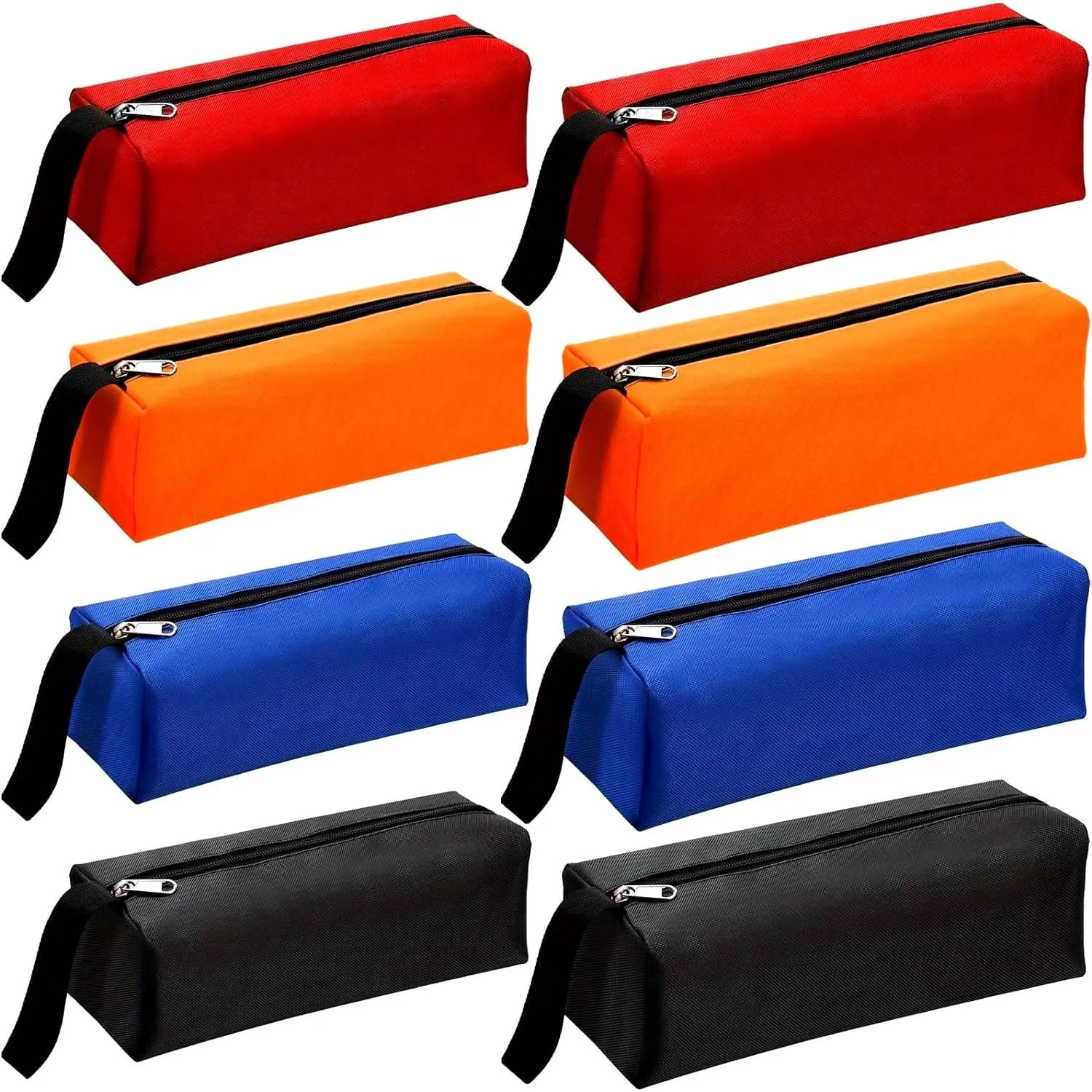 8-Piece Waterproof Zippered Tool Pouch Set