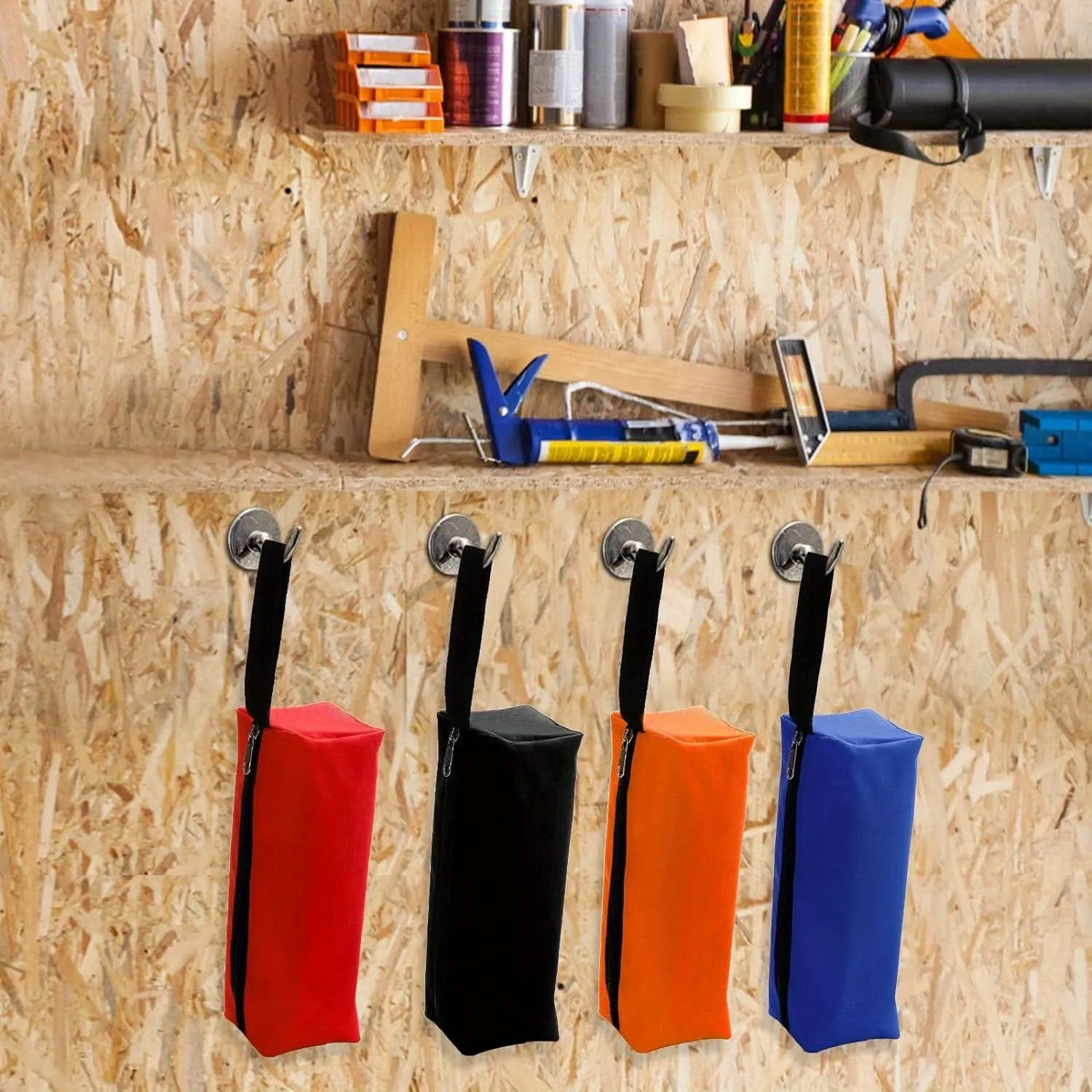 8-Piece Waterproof Zippered Tool Pouch Set