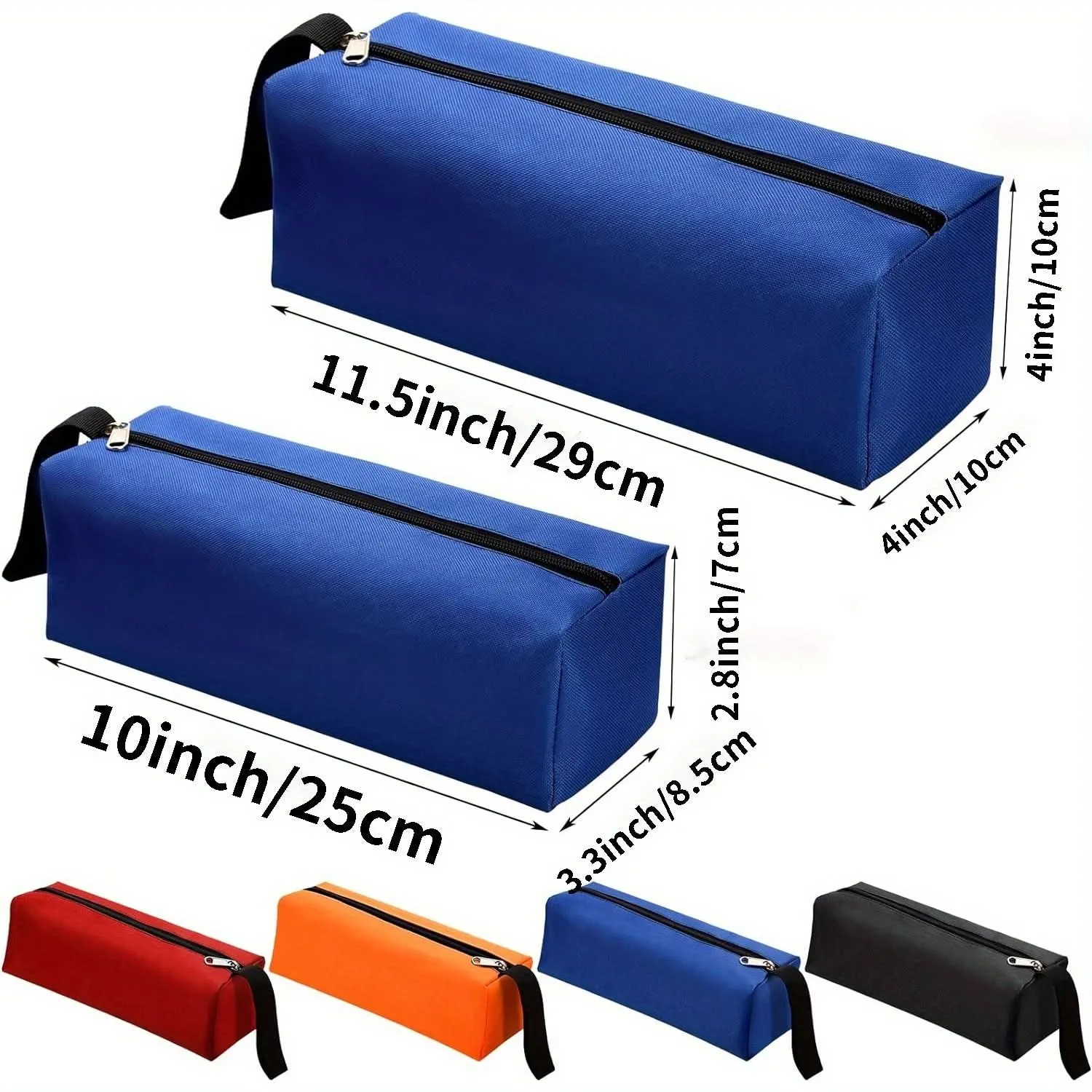 8-Piece Waterproof Zippered Tool Pouch Set