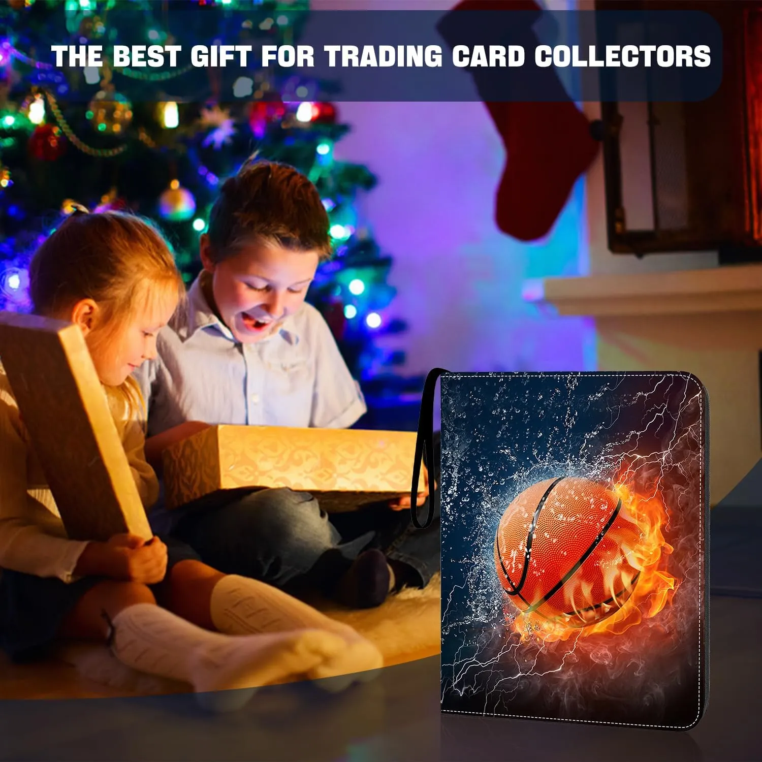 900 Pockets Basketball Card Binder Sleeves, Trading Card Binder Collectible Trading Card Albums for Basketball Baseball Football Trading Sports Game Cards, Book Folder Organizer Card Holder