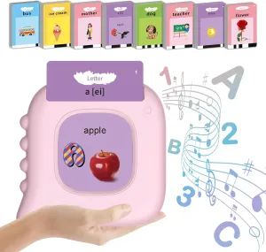 ABC Learning Toddler Toys Talking Flash Cards, Montessori Educational for 2 3 4 6 Year Old, Pocket Speech Therapy Materials, Farm Toys, Sensory Travel Toddler, Birthday Gifts Boy Girls