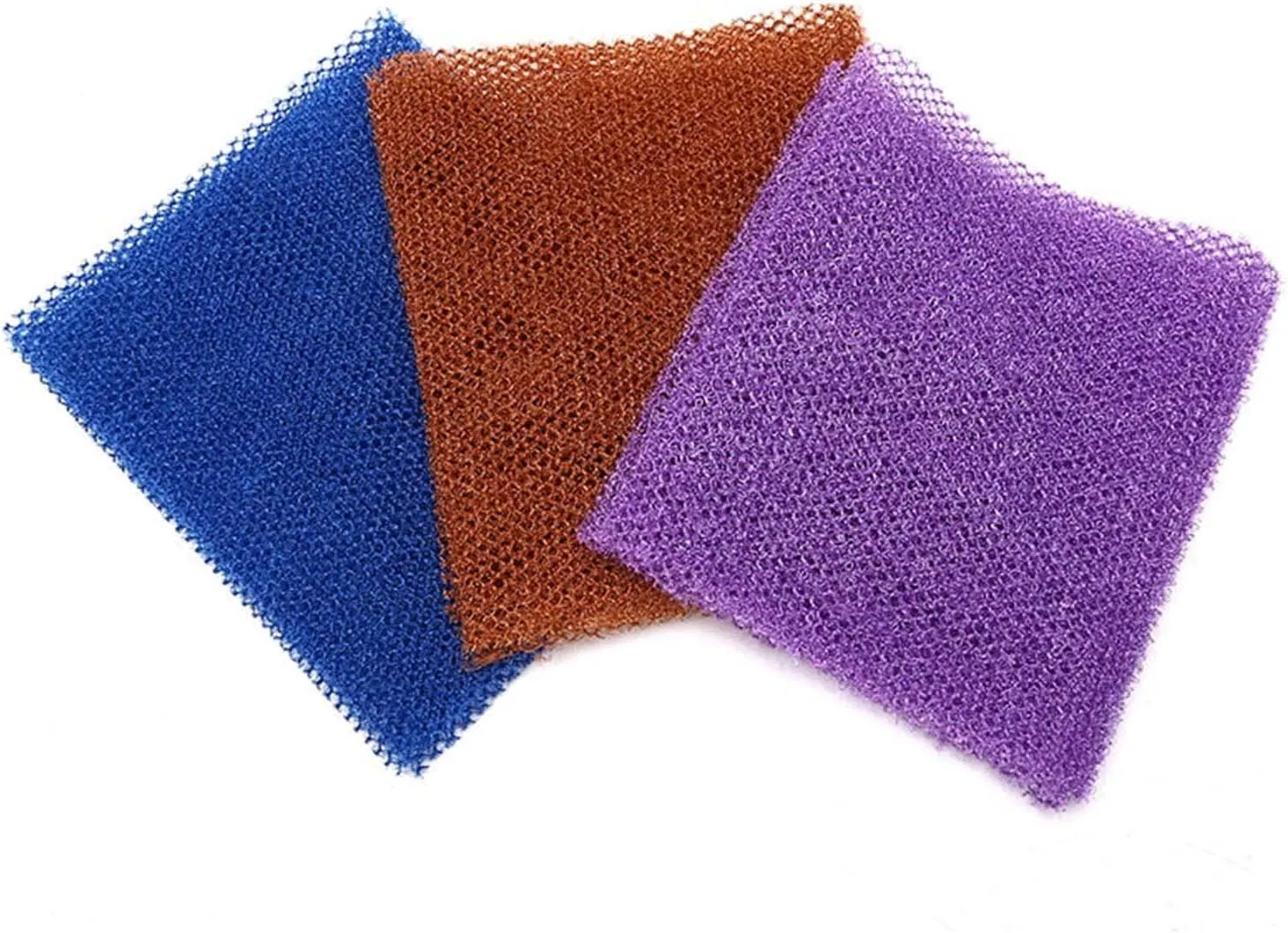 Afro Scrub African Net Sponge, African Bath Sponge, African Exfoliating Net Sponge, African Net Long Net Bath Sponge Shower Body Scrubber, Back Scrubber Skin Smoother,Great for Daily Use (2Pcs-D)