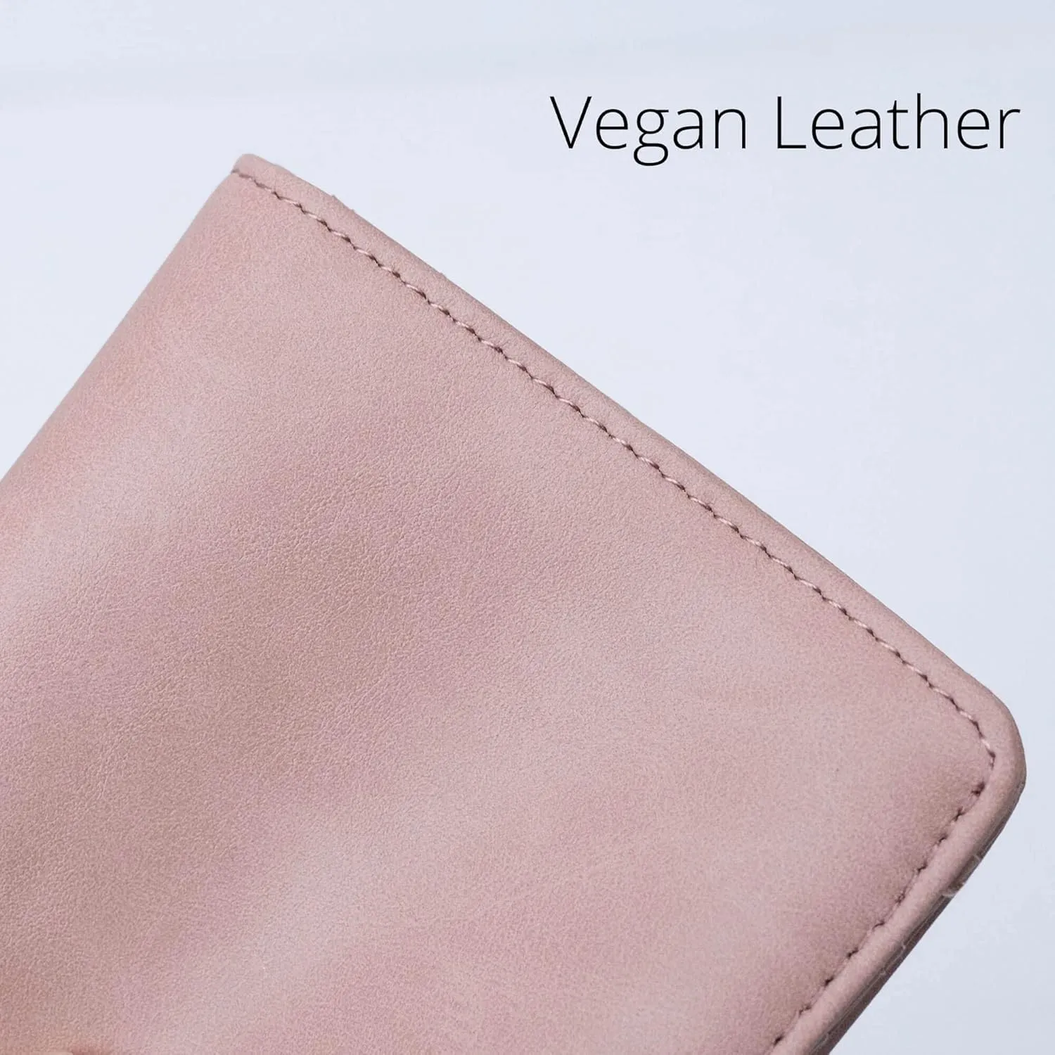 Alldaily Small RFID Wallet for Women Slim Compact Bifold Pocket Ladies Travel Mini Purse (Dark Pink)