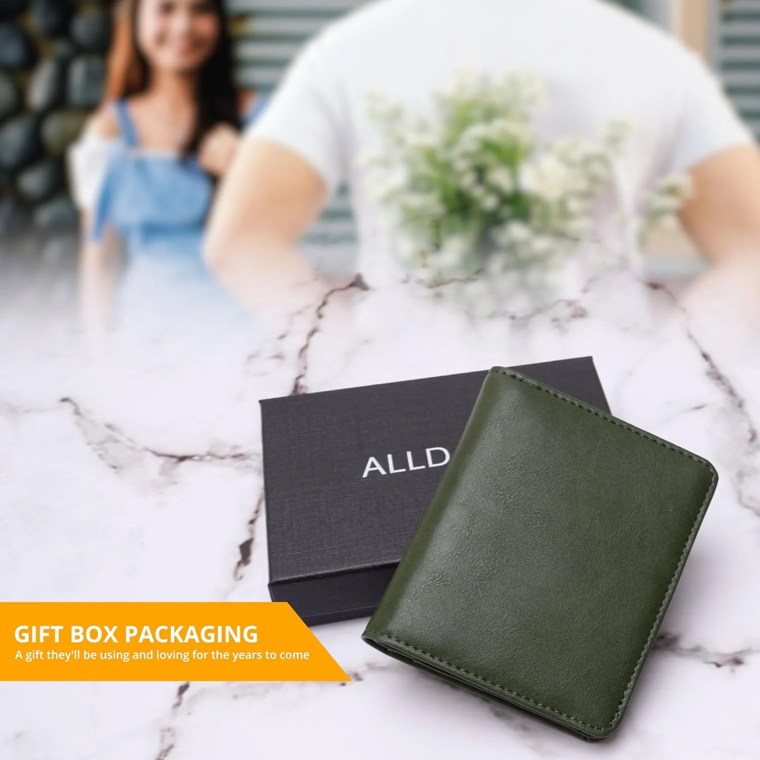 Alldaily Small RFID Wallet for Women Slim Compact Bifold Pocket Ladies Travel Mini Purse (Green)
