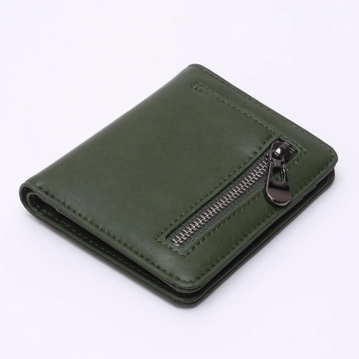 Alldaily Small RFID Wallet for Women Slim Compact Bifold Pocket Ladies Travel Mini Purse (Green)