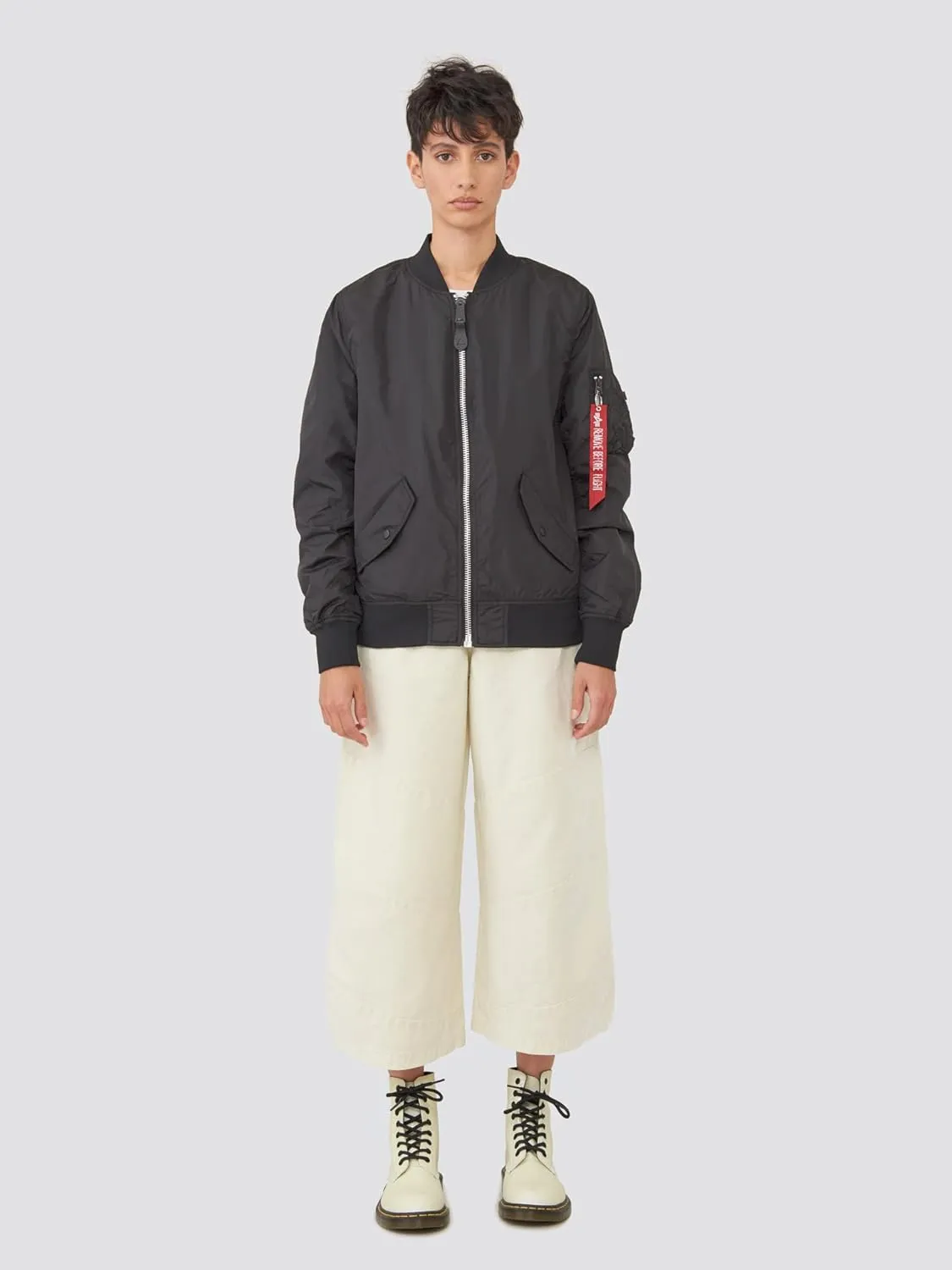 Alpha Industries Women's Scout Lightweight Nylon Bomber Jacket