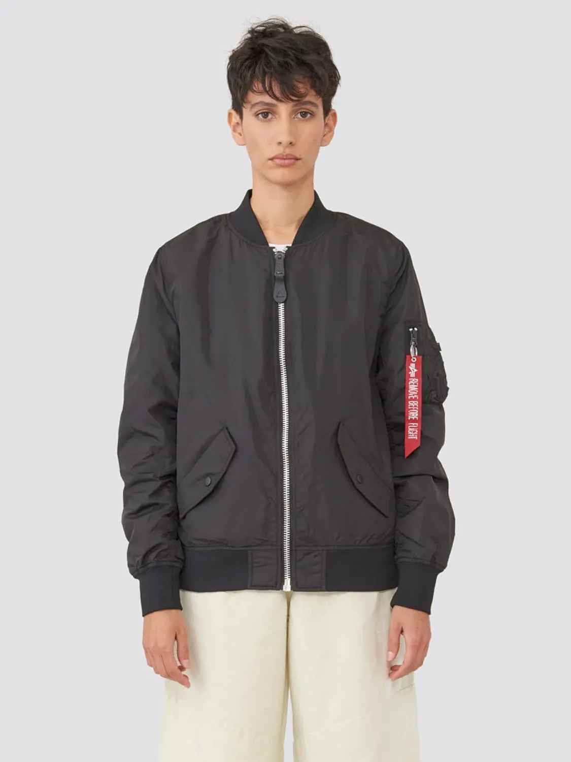Alpha Industries Women's Scout Lightweight Nylon Bomber Jacket