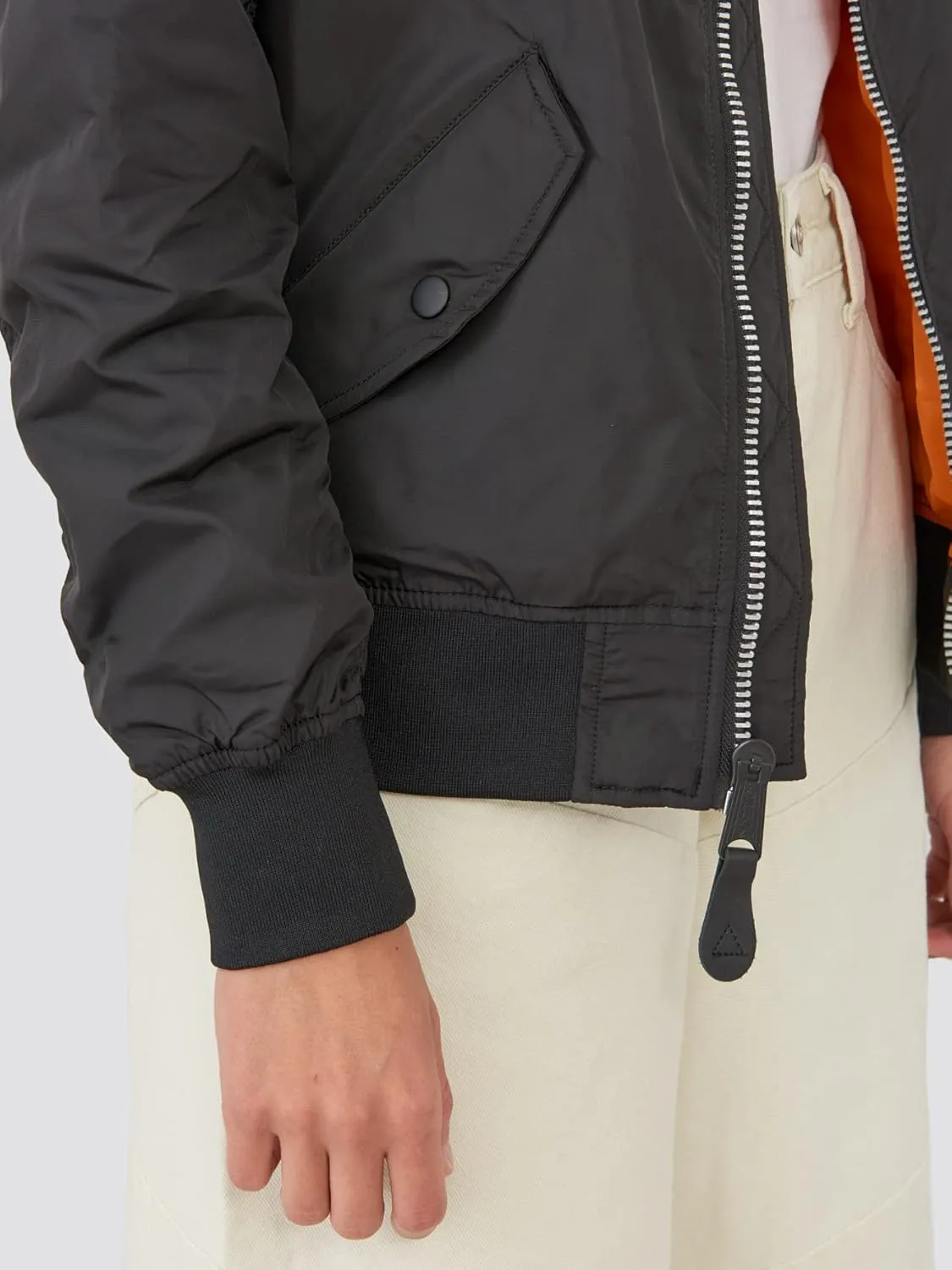 Alpha Industries Women's Scout Lightweight Nylon Bomber Jacket