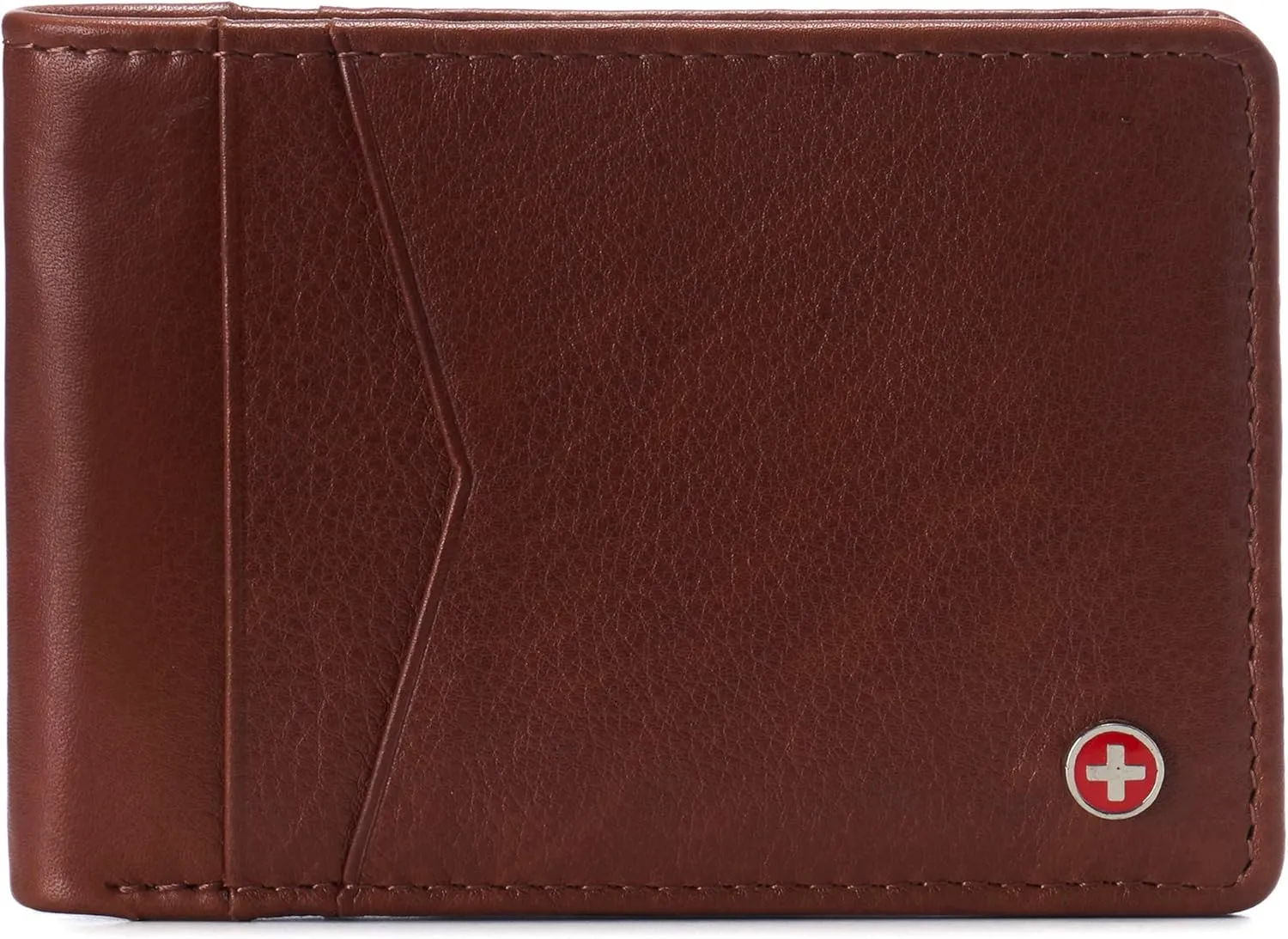 Alpine Swiss Delaney Men’s Slimfold RFID Protected Wallet Nappa Leather Comes in a Gift Box