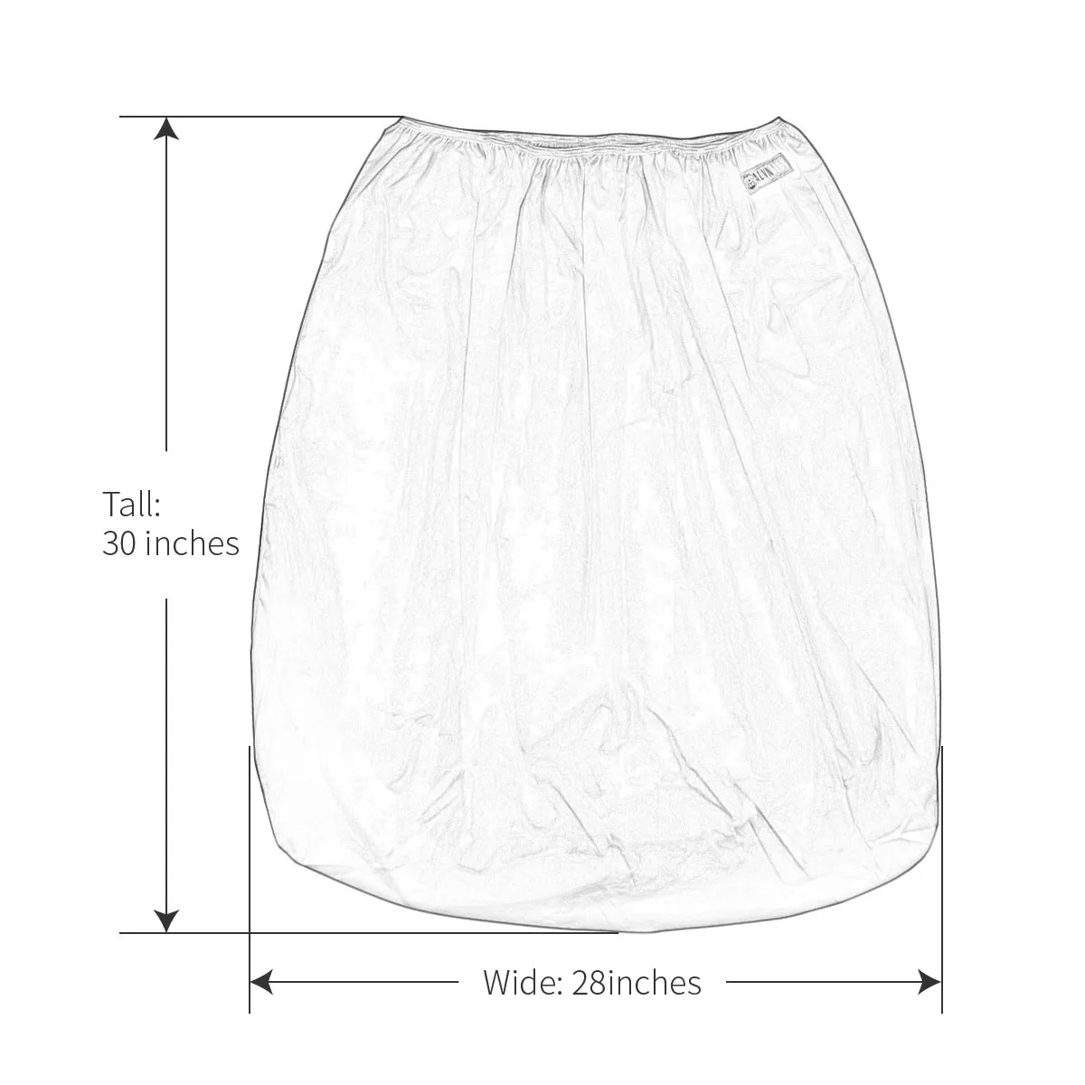 ALVABABY 2 Pack Reusable Diaper Pail Liner for Cloth Diaper,Rubbish Bag,Laundry,Fits for 13.3 Gallon Trash Can and Diaper Pails,Kitchen Garbage Cans Black  Gray PL-B2629