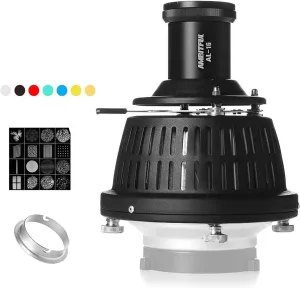 AMBITFUL AL-16 Optical Focalize Condenser Beam Light Cylinder Optical Focalize Art Photography Light Cylinder (Elinchrom Mount)