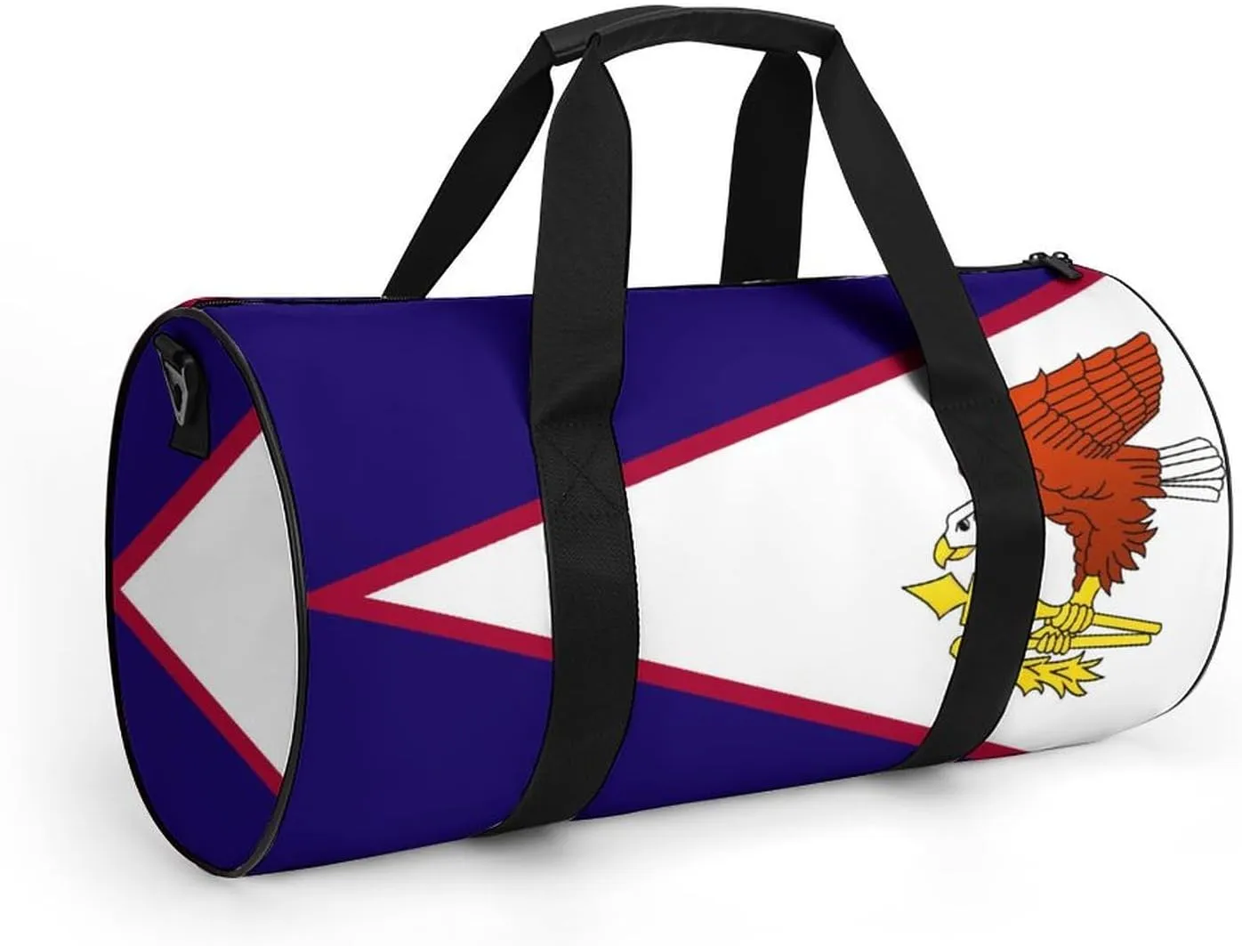 American Samoa Flag Waterproof Gym Bag with Dry Wet Separation for Men Women Sports Travel Weekender