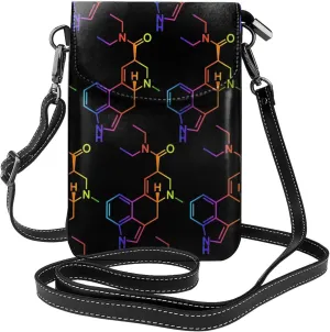 AMRANDOM Leather Small Crossbody Women Cell Phone Purse Wallet Bag With Shoulder Strap