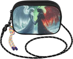 Angel Winter Aurora Crossbody Bag for Women Cell Phone Purses Women's Small Shoulder Handbags Wallet Purse with Strap