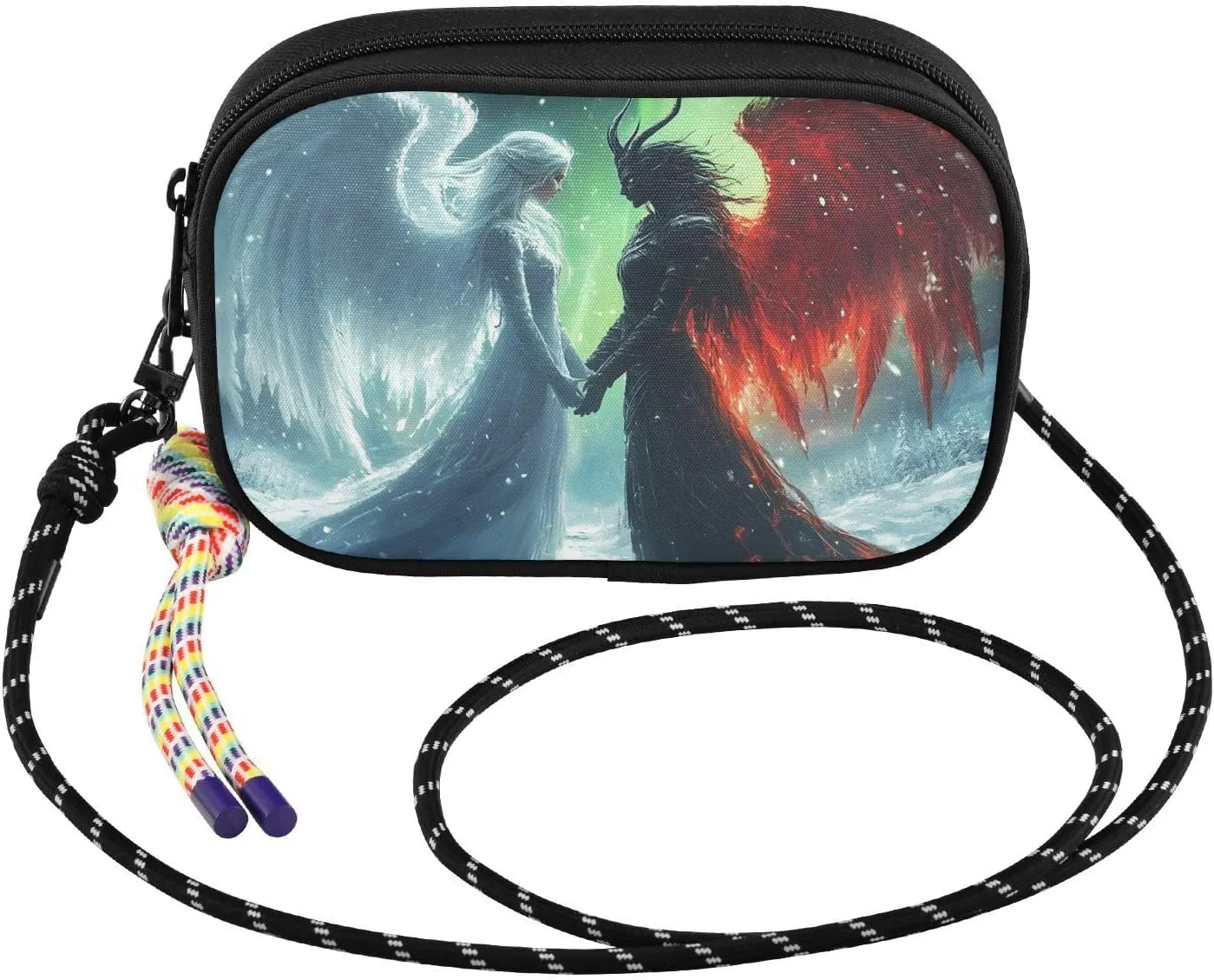 Angel Winter Aurora Crossbody Bag for Women Cell Phone Purses Women's Small Shoulder Handbags Wallet Purse with Strap