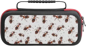 Animal Ants Carrying Case Compatible with Switch/Switch OLED/Switch Lite with 20 Games Cartridges Slot