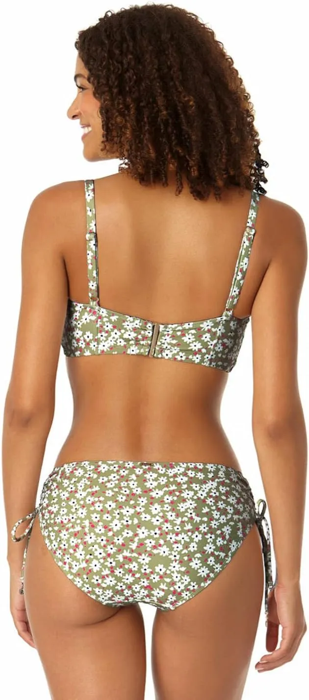 Anne Cole - Women's Center Cinch Bandeau Bikini Swim Top Multi / L