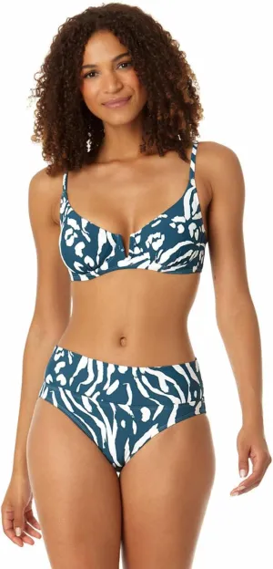 Anne Cole - Women's V Wire Underwire Bikini Swim Top Multi / 34B/32C