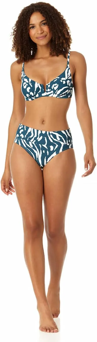 Anne Cole - Women's V Wire Underwire Bikini Swim Top Multi / 34B/32C