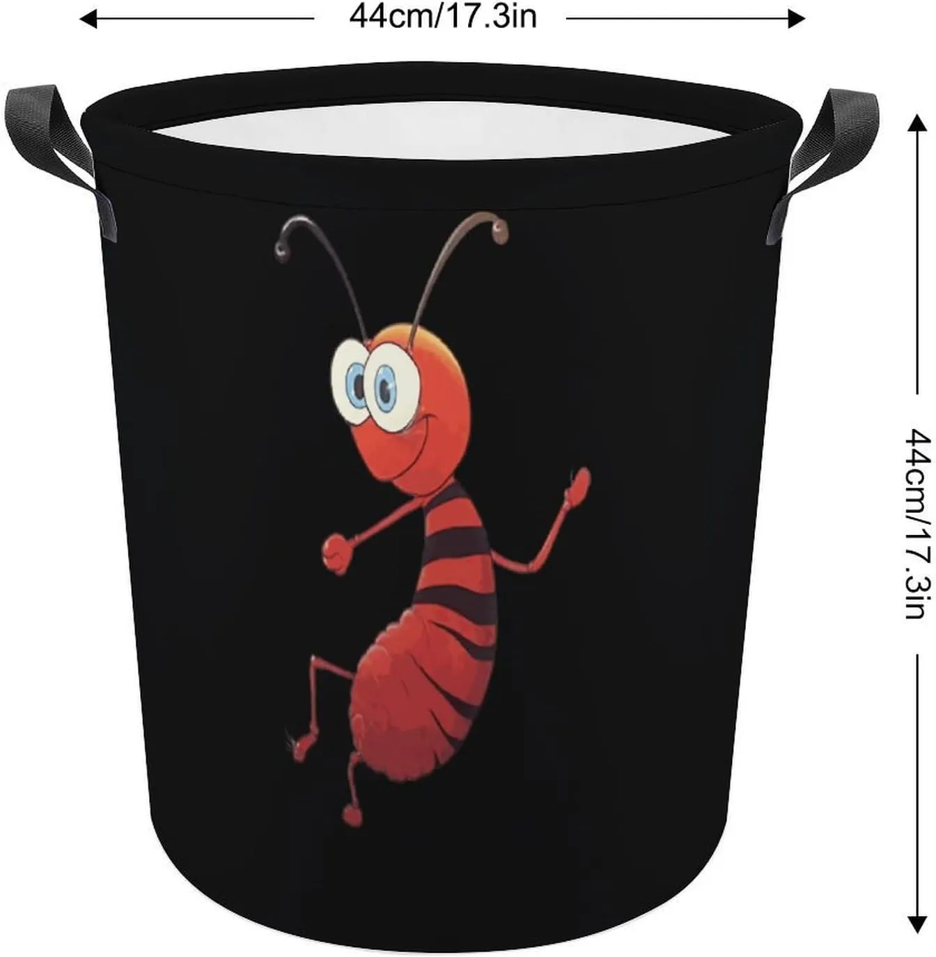 Ant Laundry Basket Collapsible Laundry Hamper Dirty Clothes Storage Bag for Bathroom College Dorm Large Size