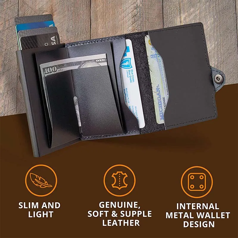 Anti-Lost Multi-Card Slot Credit Card Wallet