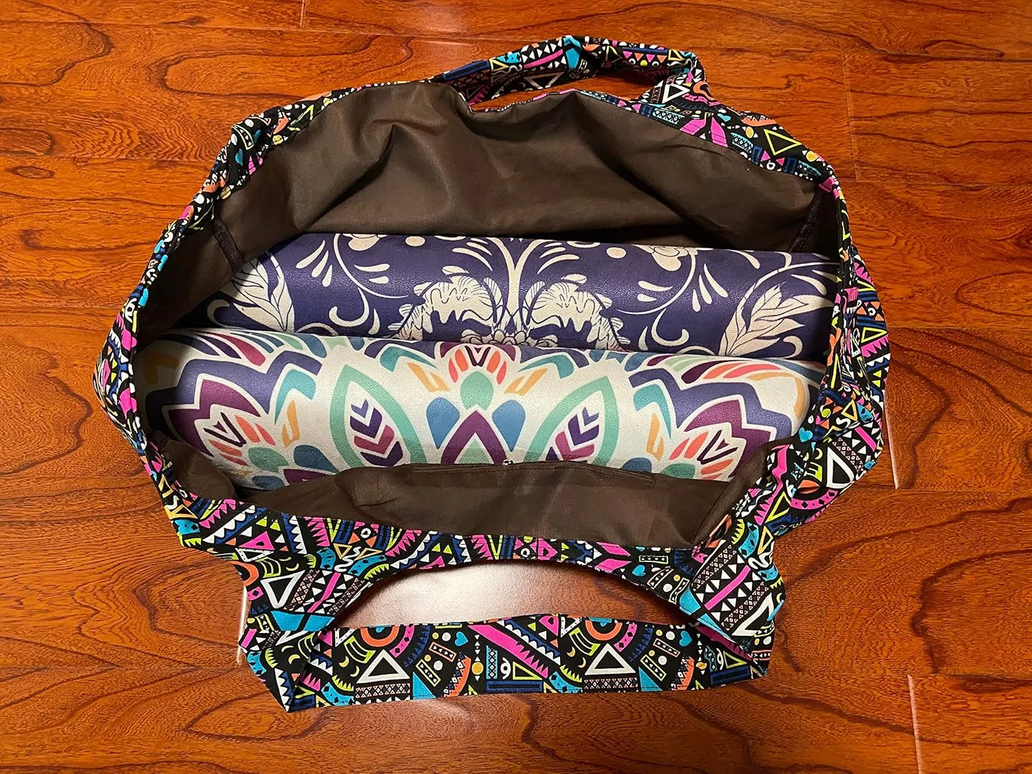 Aozora Yoga Mat Bag Large Yoga Mat Tote Sling Carrier with Pockets Fits Mats with Multi-Functional Storage Pockets Light and Durable