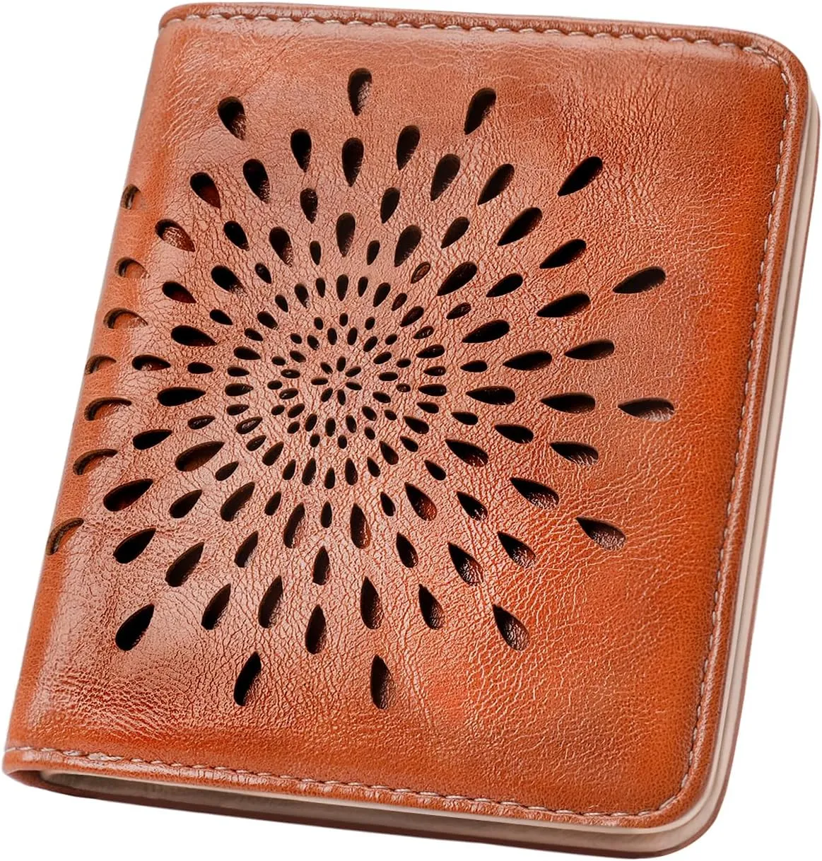 APHISON Womens Wallet, Slim Small Wallet for Women Men RFID Wallet Women Sunflower Leather ID Credit Card Holder whit Zipper Coin Pocket Bifold Compact Wallet