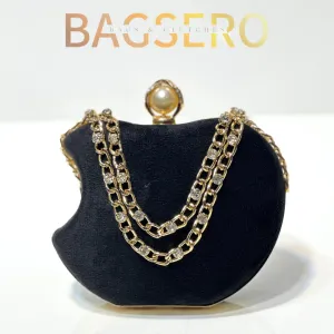 Apple Velvet Clutch